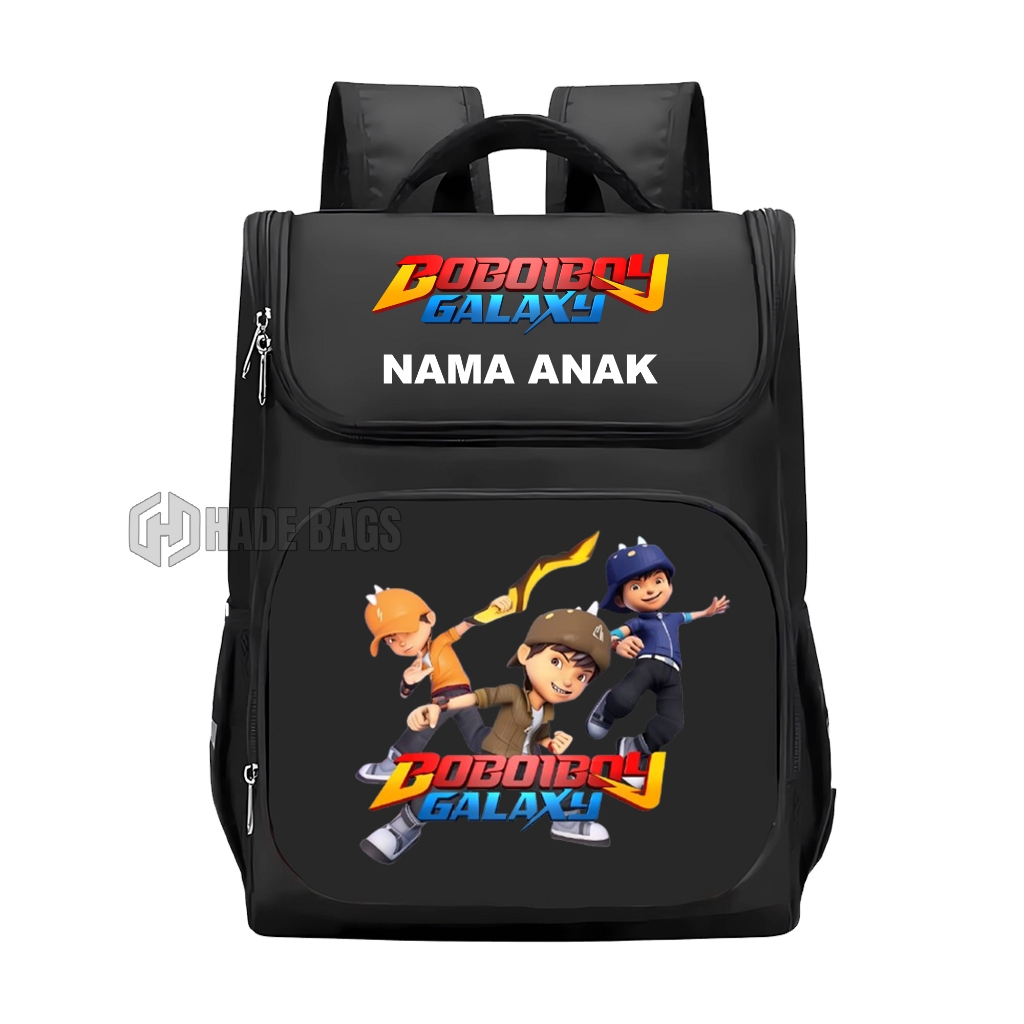 Hade BagsTas Ransel Boboiboy Galaxy Anak Laki Free Cetak Nama