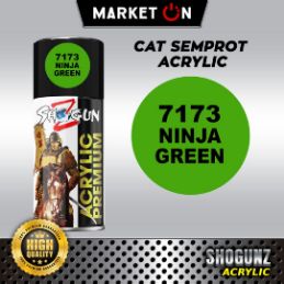 Shogun Z Acrylic - 7173 Ninja Green I Cat Semprot Akrilik 300CC 300ML I Cat Warna Hijau Ninja I Cat 