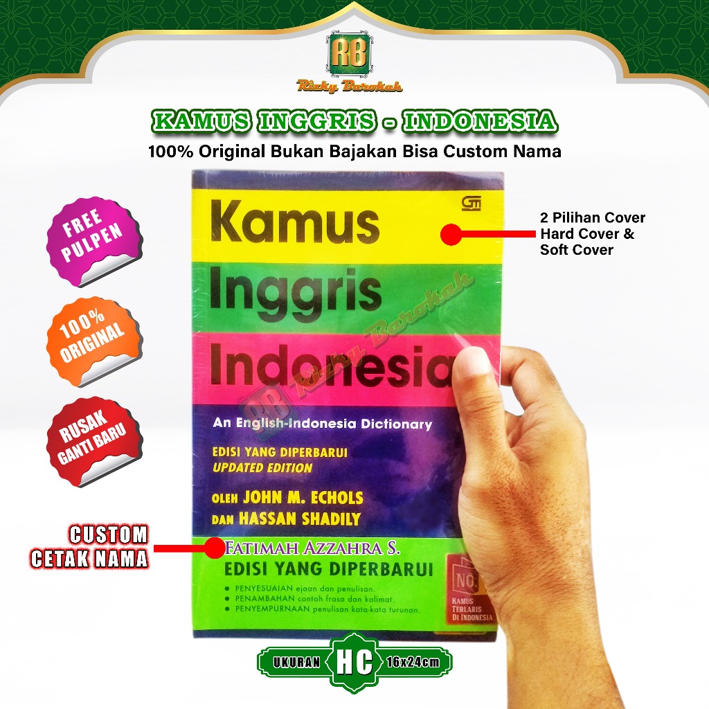Kamus Bahasa Inggris Indonesia Lengkap Besar John M Echols Original Edisi Terbaru