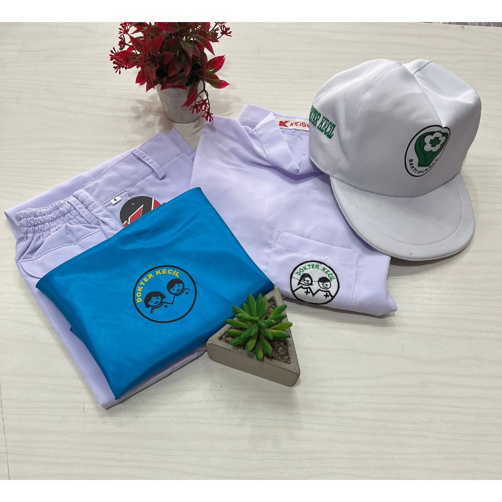 BAJU SERAGAM PROFESI DOKTER KECIL UNTUK SD set