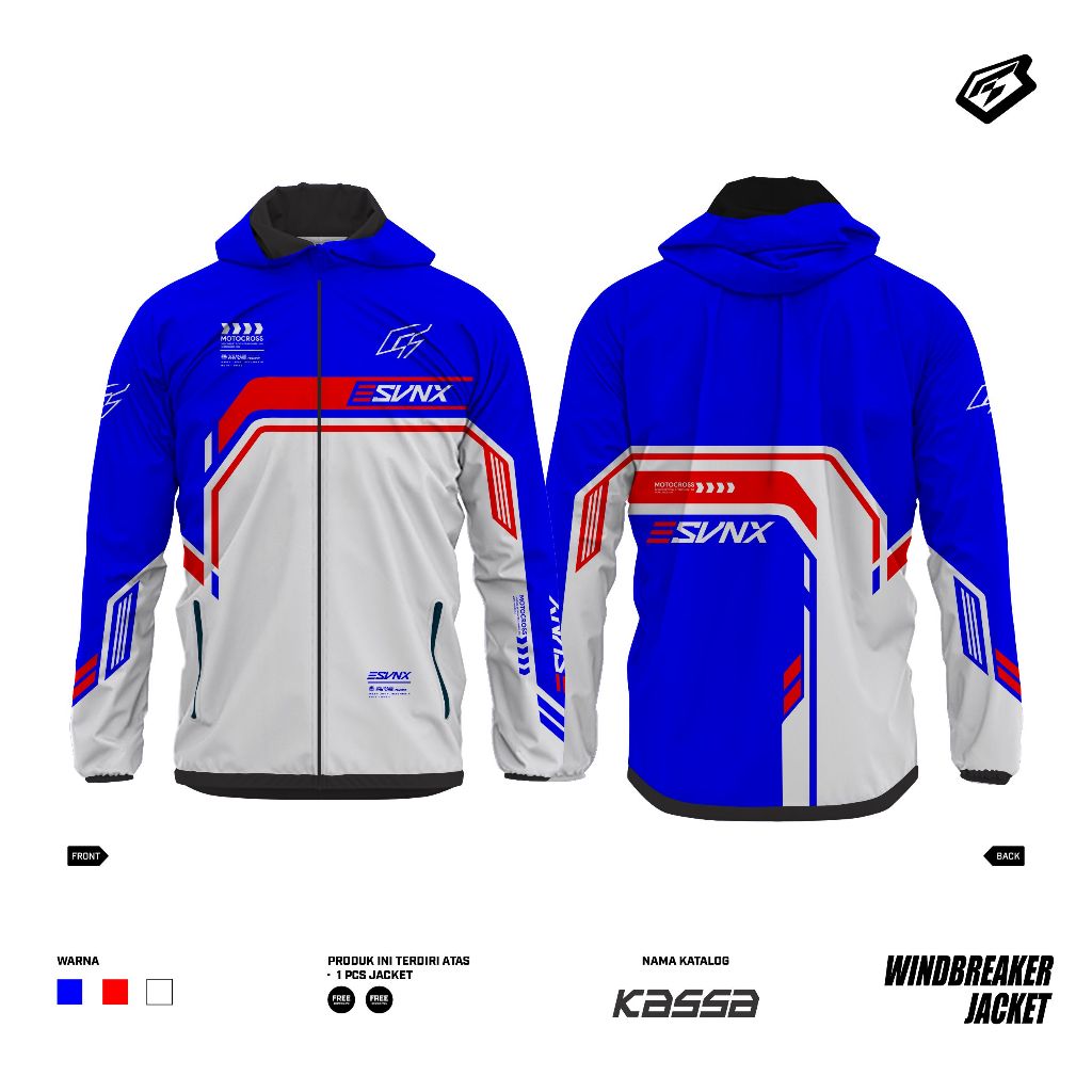 JAKET HOODIE SVNX / JAKET WATERPROOF SVNX