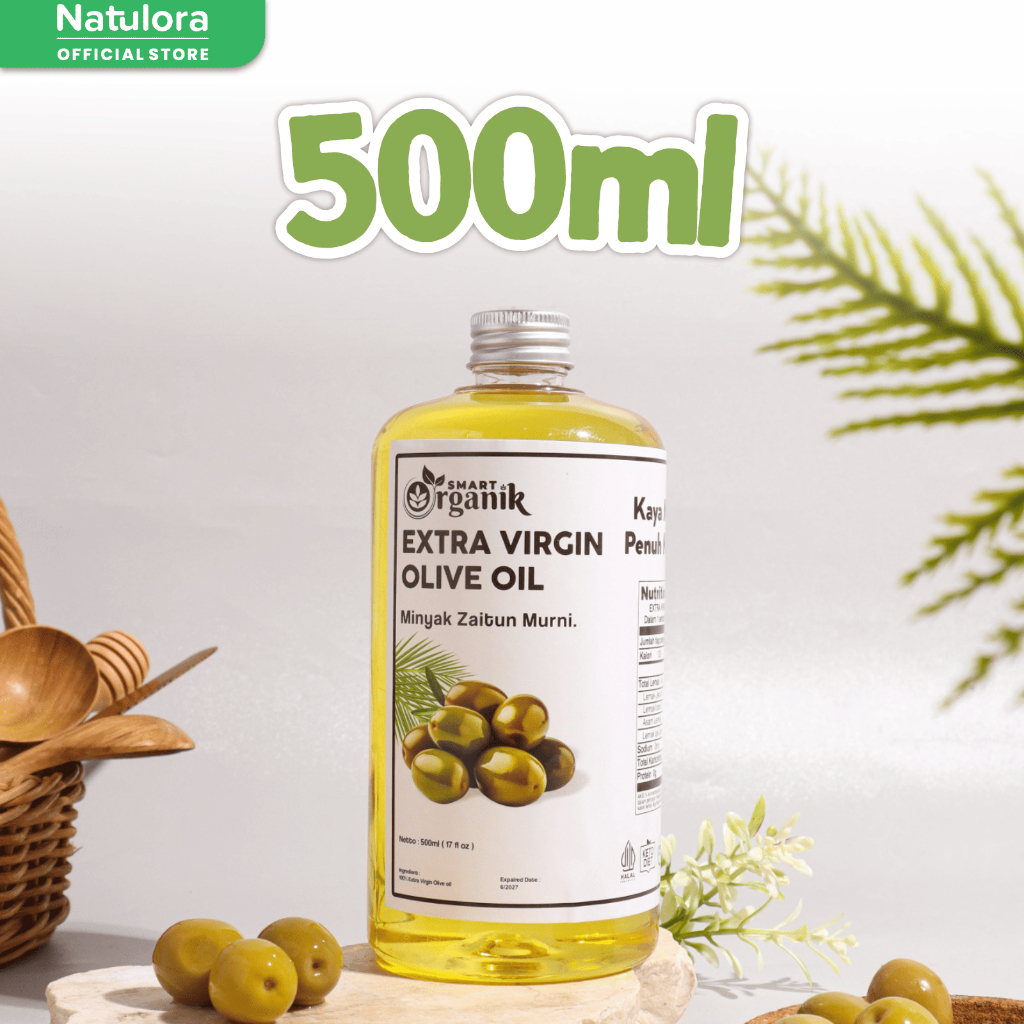 SMART ORGANIK Extra Virgin Olive Oil Minyak Zaitun Murni 100% Natural Cold Pressed Mpasi Anak