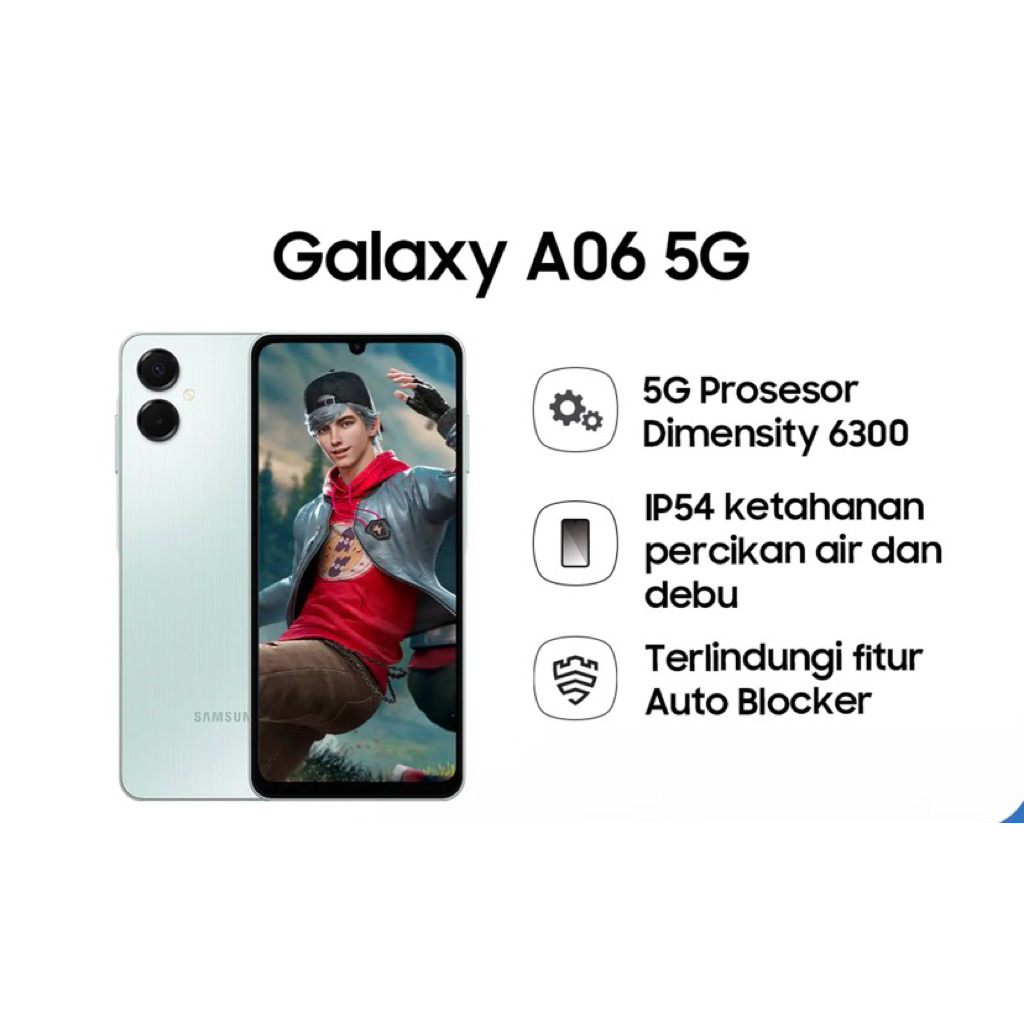 samsung A06 5G ram 6/128 gb resmi original