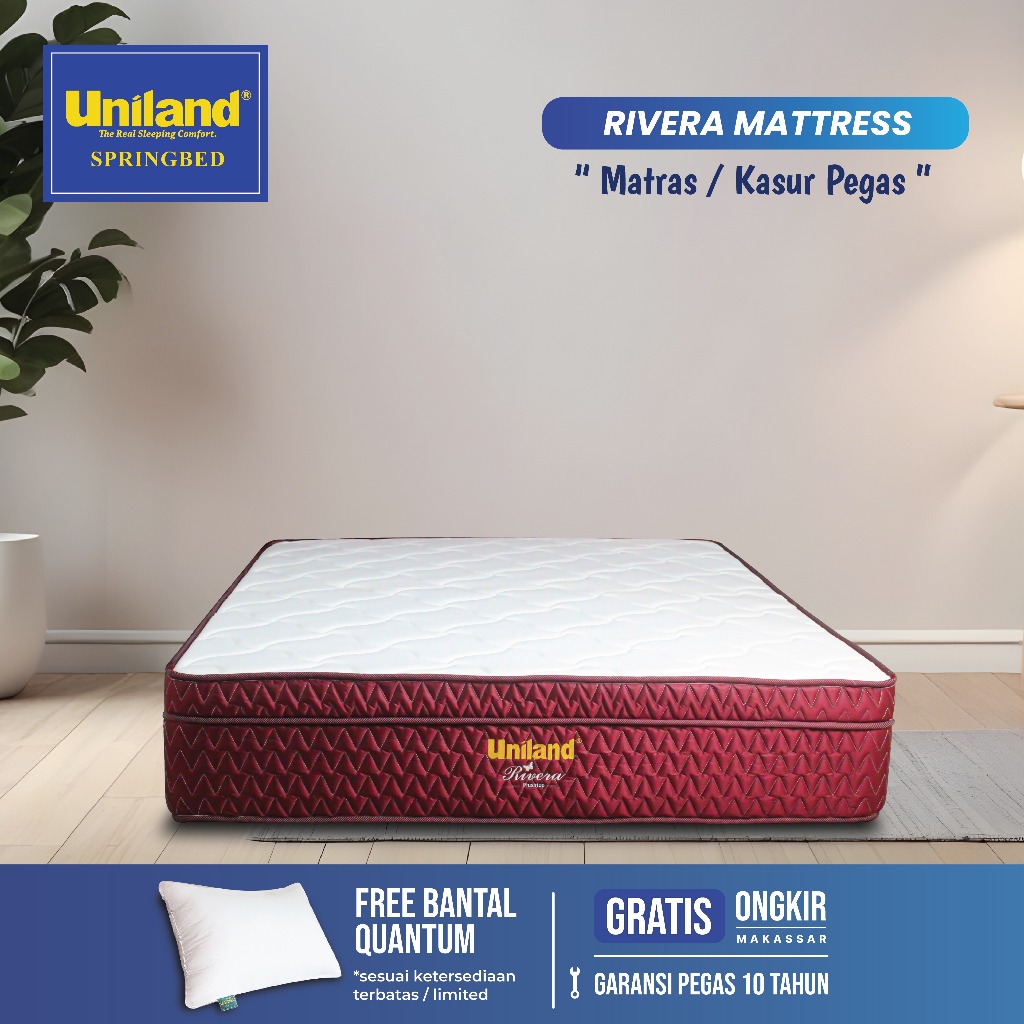 Uniland Springbed Rivera Plushtop Hanya Kasur