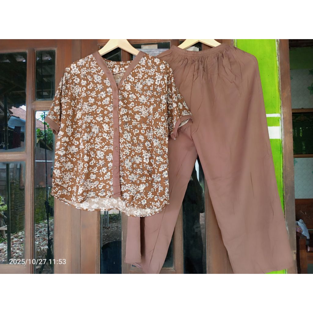 one set rayon twill bunga