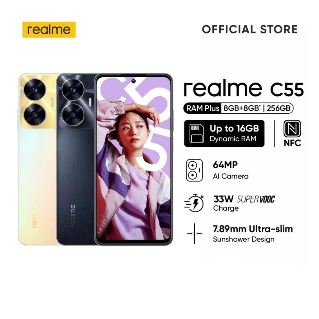 REALME C55 NFC RAM [8/256GB]| [6/128GB] FULLSET GARANSI RESMI
