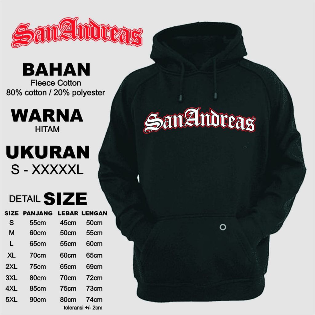 Jaket Hoodie San Andreas GTA