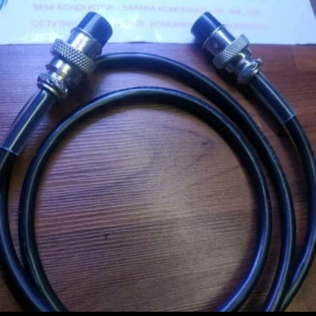 Jumper microphone mic ADONIS am508 am7500 ke rig icom 8pin besi ic 229 718 228 229 panjang kabel 1 m