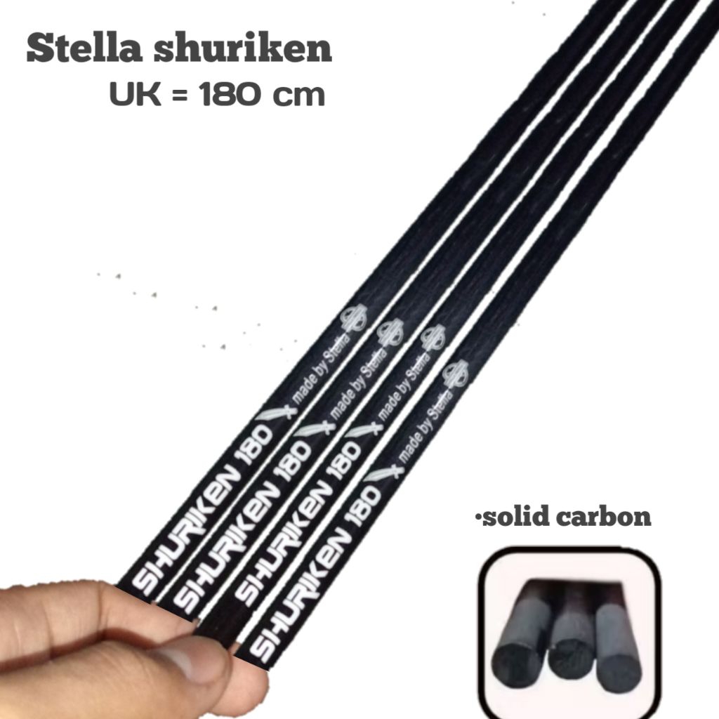 BLANK ROD CARBON SOLID STELLA SHURIKEN
