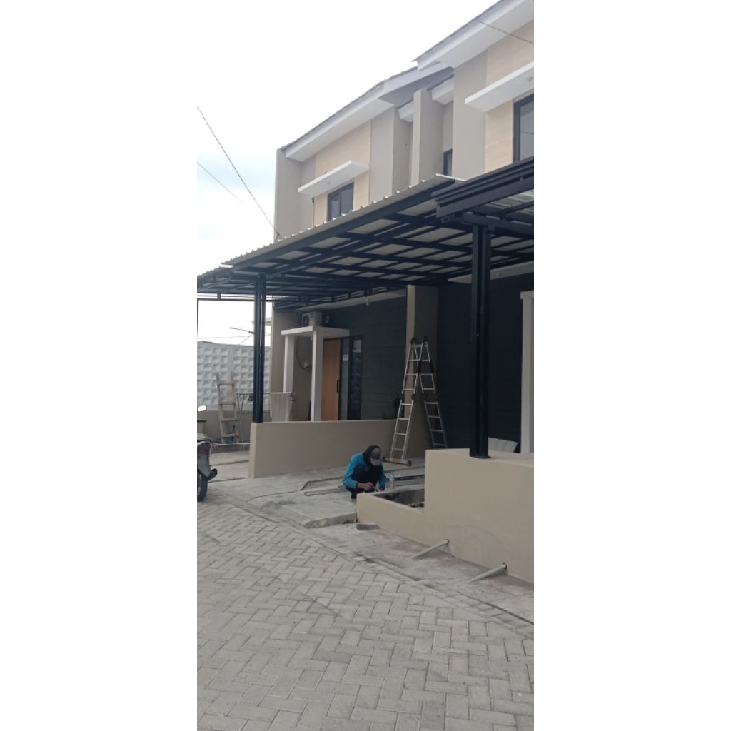 CAT RANGKA Kanopi Galvalum 30m