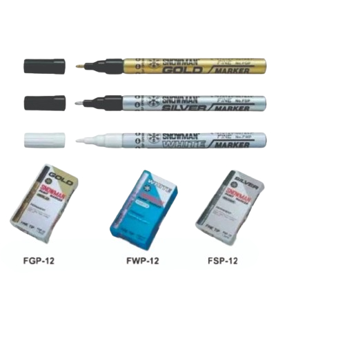 (1 PC) Snowman Paint Marker Fine/EXTRA Fine Gold/Silver/White