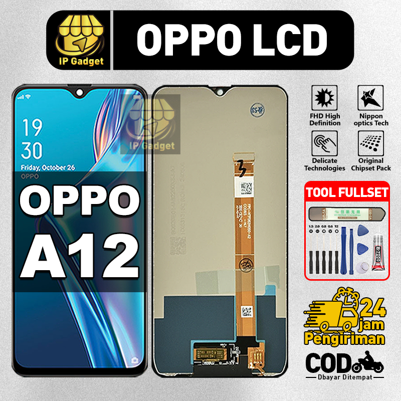 ORI FOR LCD OPPO A12 Fullset Original LCD HP OPPO A12 Asli Touchscreen Layar Sentuh HP COD