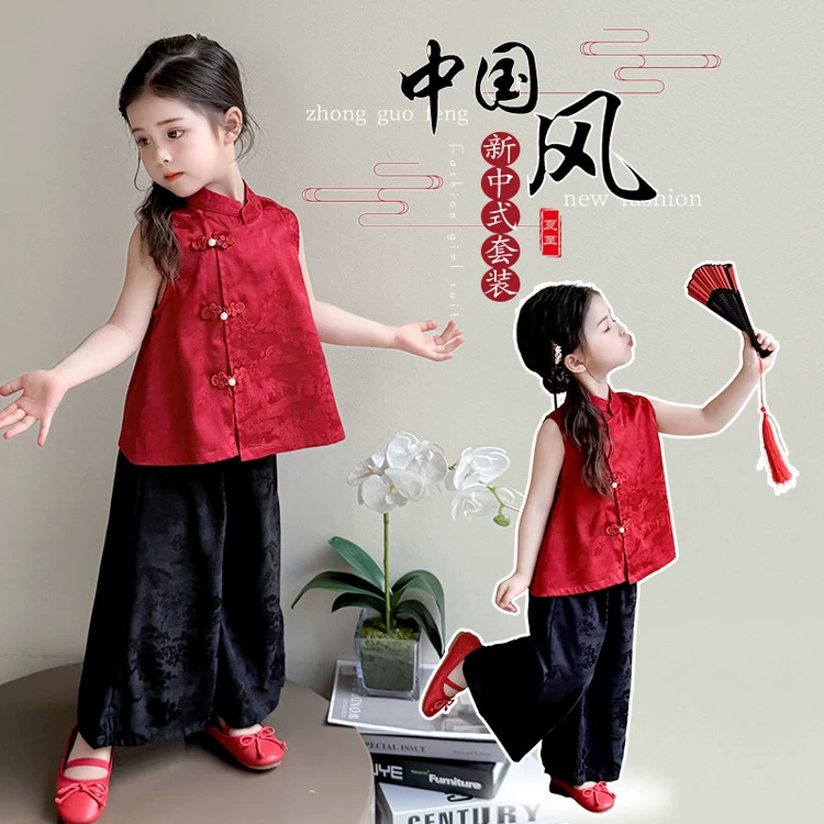 Setelan Anak Perempuan Baju Cheongsam Qipao Imlek Anak CNY DAXIA