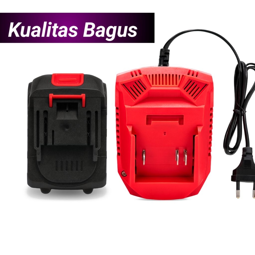 Charger Cas casan Baterai Cordless Impact wrench bor gerinda jet cleaner bisa buat jld tool 48v 21v 