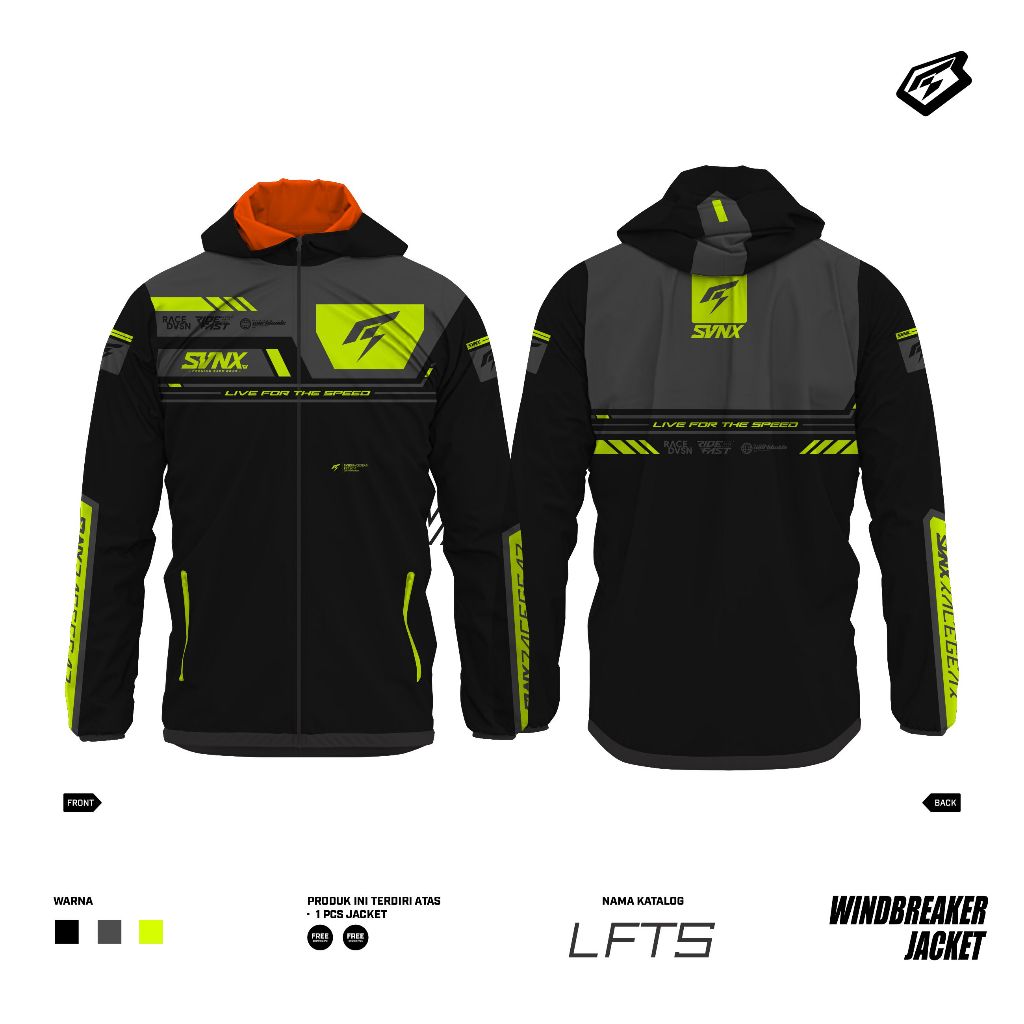 HOODIE JAKET SVNX JAKET HOODIE SVNX LFTS SERIES