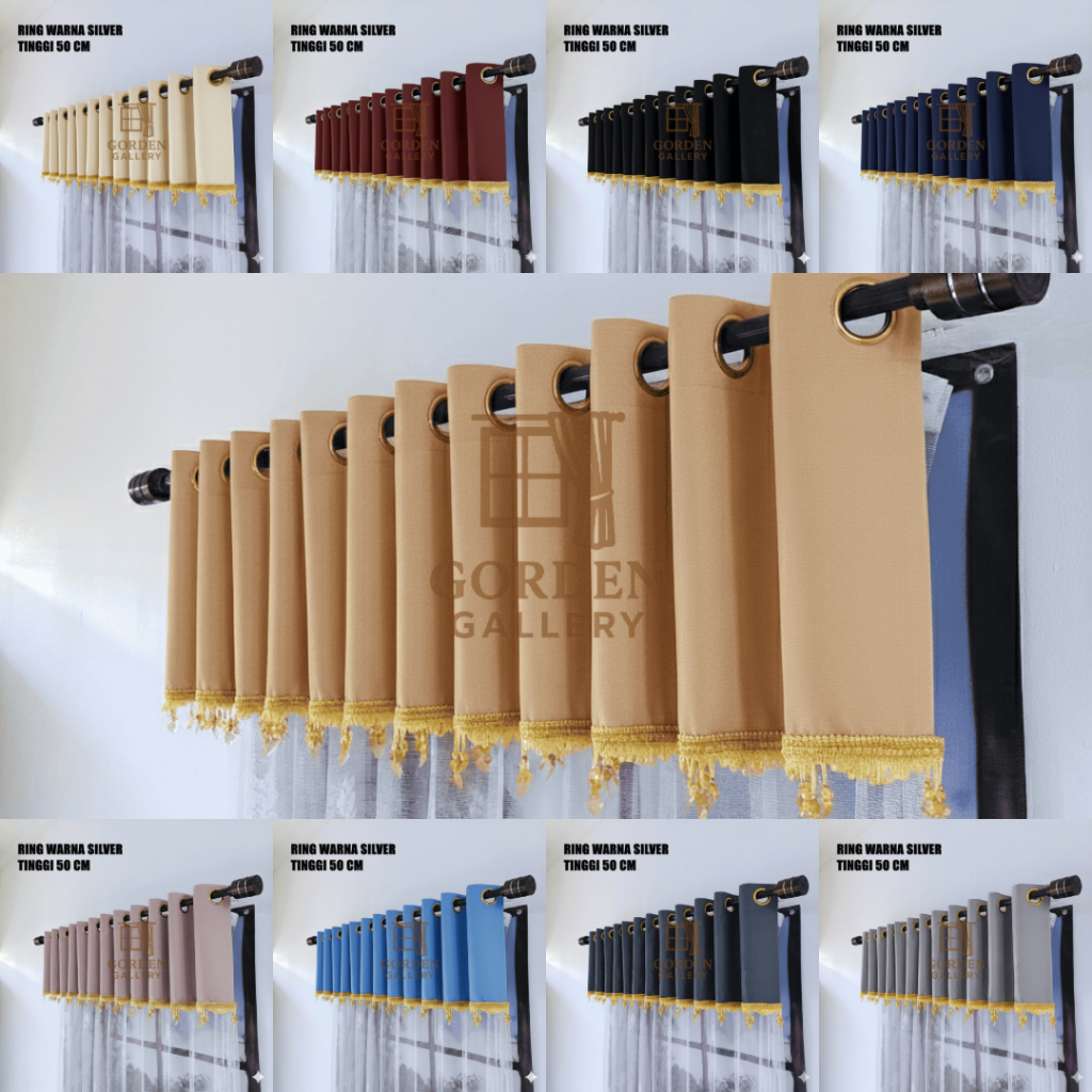 Poni Gorden Saja Gelombang Poni Blackout Poni Gorden Polos Poni Gorden Atas Pintu Blackout