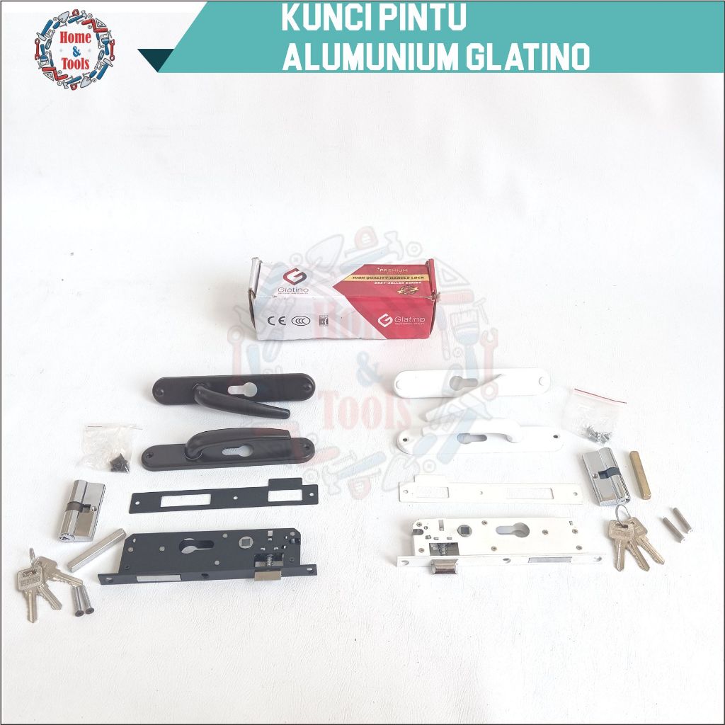 KUNCI PINTU ALUMUNIUM GLATINO / KUNCI PINTU SET / KUNCI PINTU ALUMINIUM / SET KUNCI PINTU SLIDING
