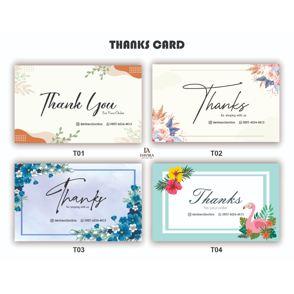 Thanks Card/Birthday Card/Souvenir Card/Wedding Card {{ Free Custom Teks }}