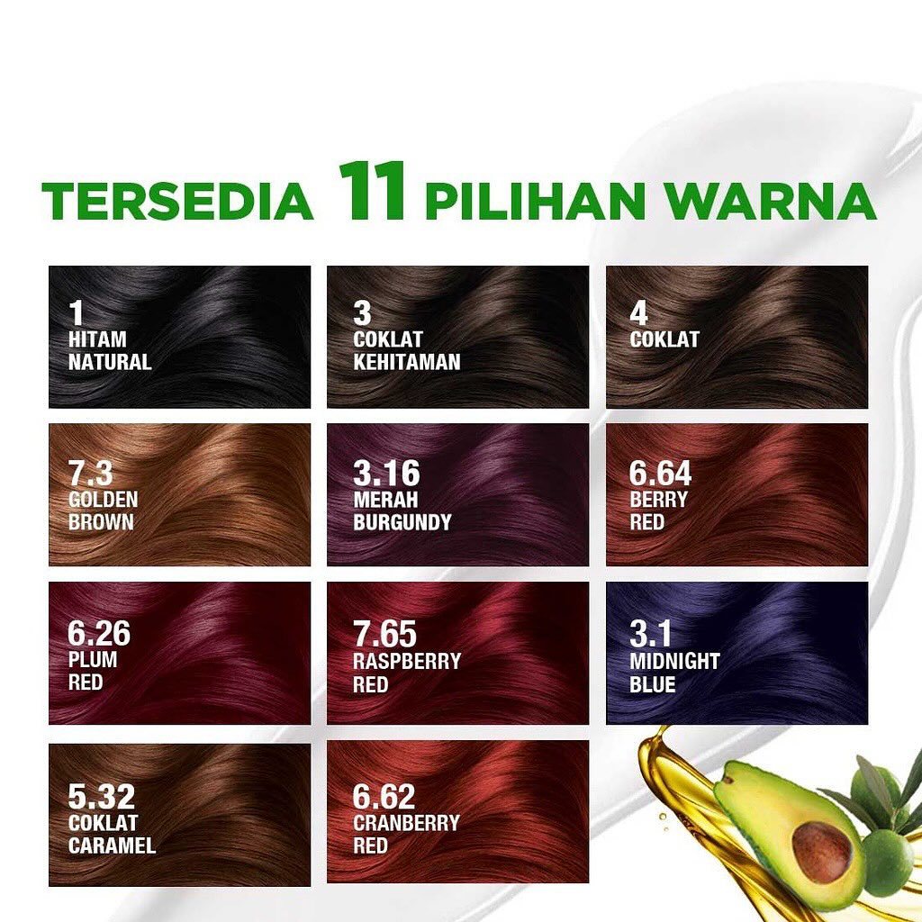 GARNIER Hair Color Naturals Sachet All Varian - Pewarna Rambut | Cat Rambut | Semir Rambut