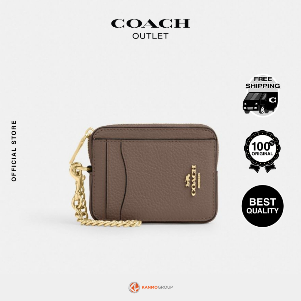 Coach Zip Card Case - Dompet Kartu Wanita