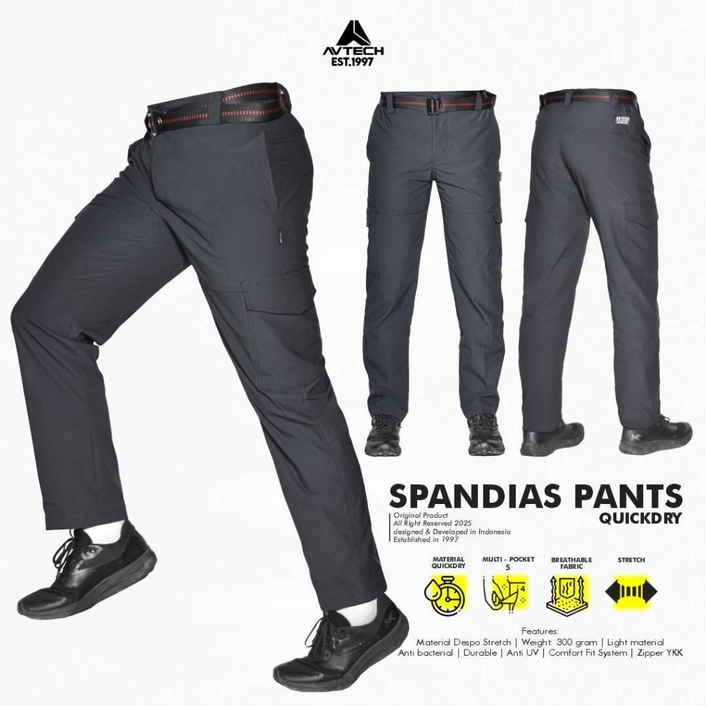 Eiger - Celana Panjang Pria Wanita Cargo Gunung Outdoor Hiking Travel Kerja Lifestyle Quick Dry -