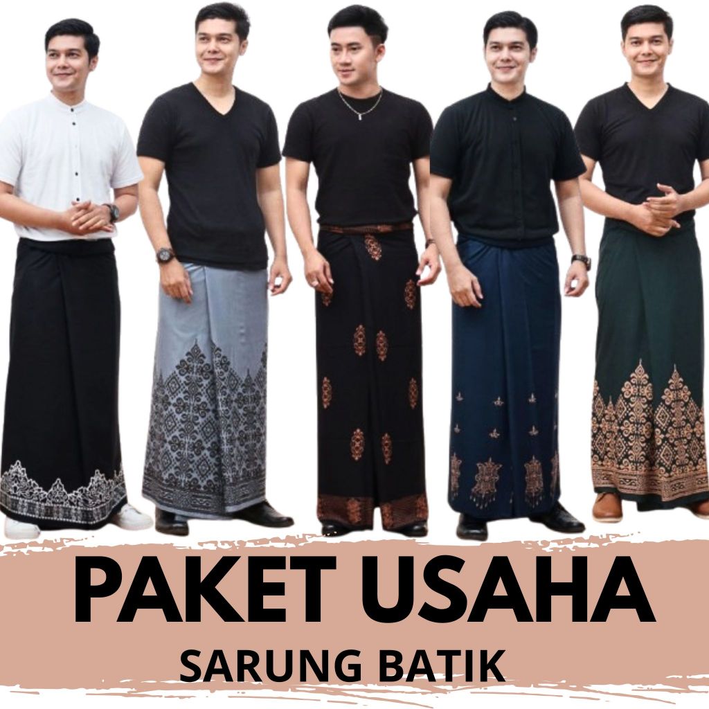 Grosir 10 Pcs Sarung Batik Rayon Goyor Printing Batik Pekalongan