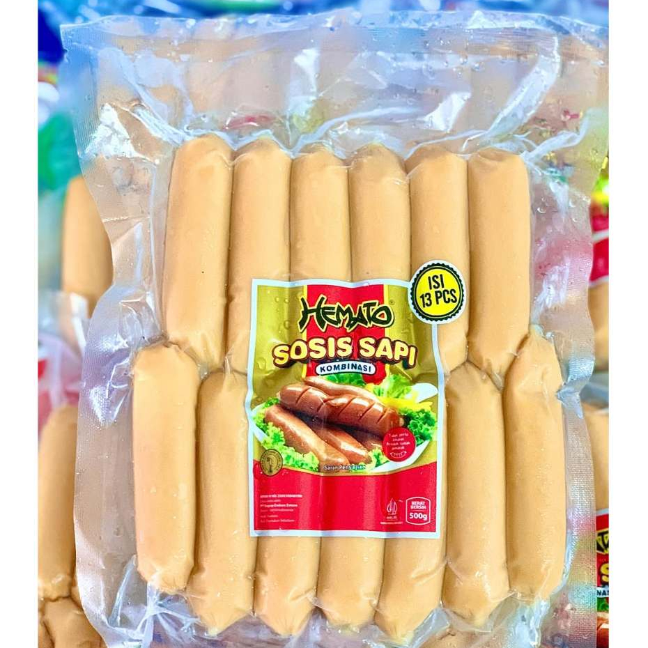 Hemato Sosis Bakar Mini isi 13 & 11pcs | Sosis Bakar Sapi | Sosis Sapi Bakar Hemato