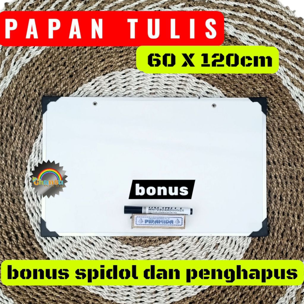 Papan Tulis 60X120cm / Whiteboard / Papan Tulis