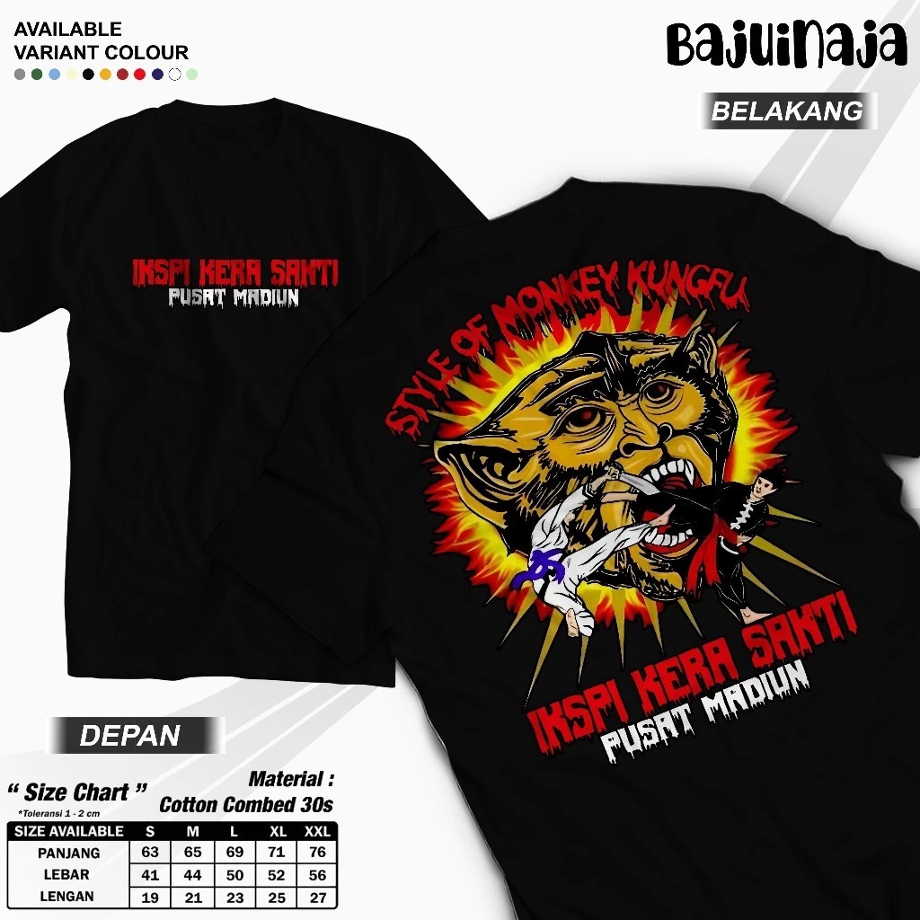 Kaos Lawasan IKS.PI Kera Sakti Merah "T-Shirt IKS.PI PUSAT MADIUN"