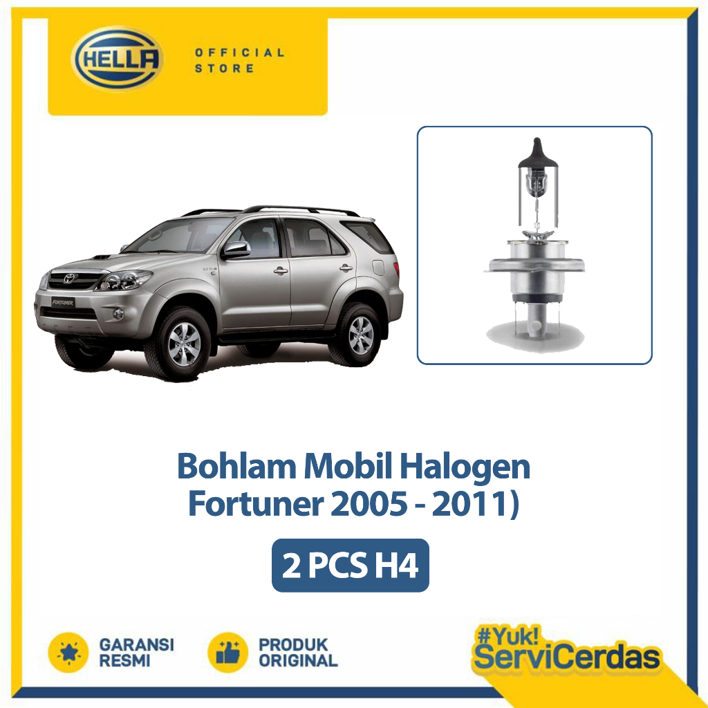 Lampu Mobil Fortuner 2005 - 2011 (2 pcs) - Bohlam Mobil Hella