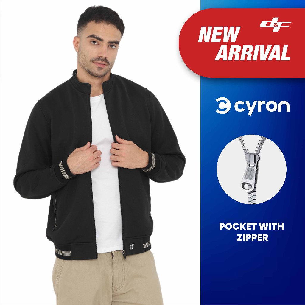 d&f Jaket Biker pria - Hitam