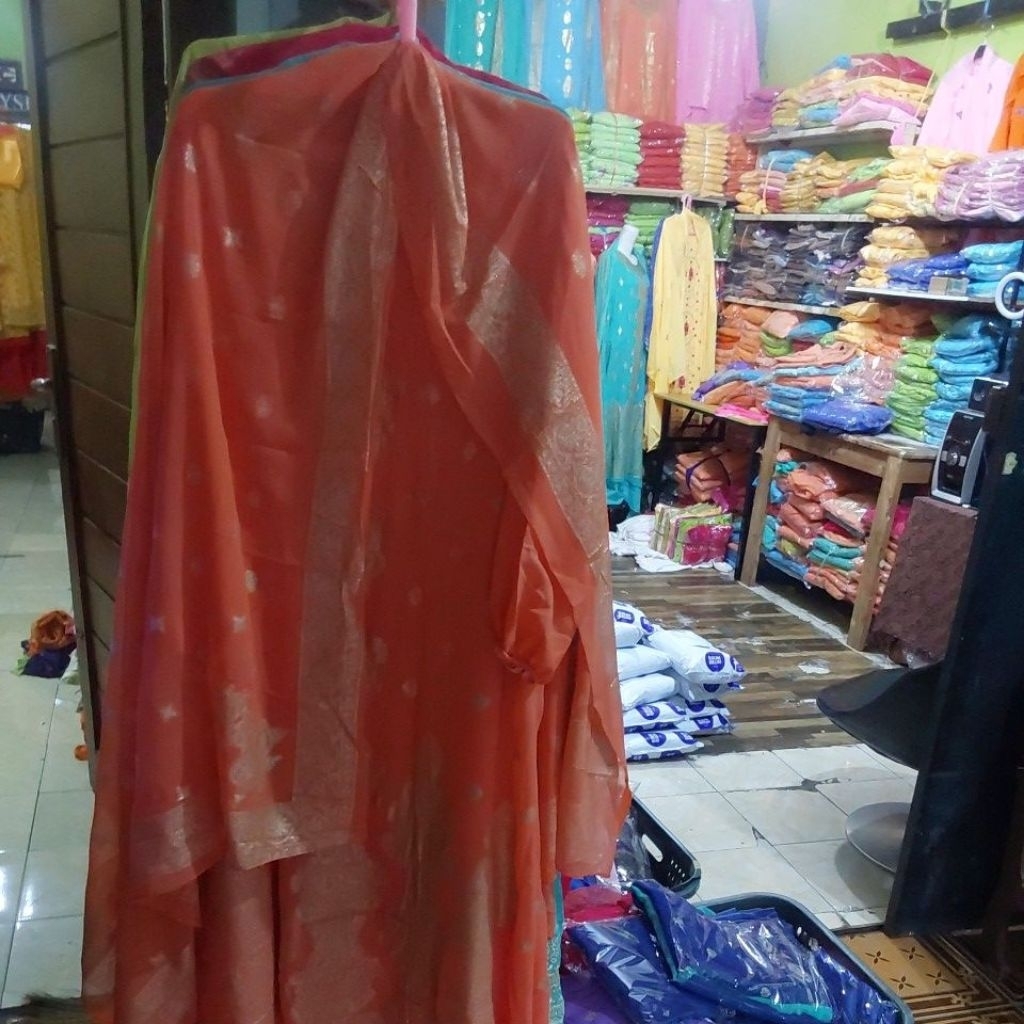 GAMIS SARI INDIA OREN GOLD JUMBO