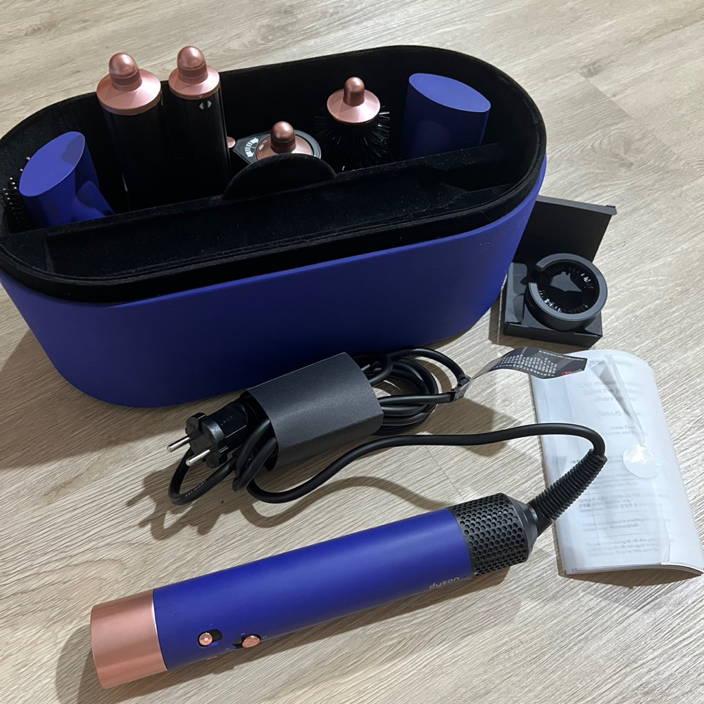 DYSON AIRWRAP COMPLETE LONG WARNA VINCA BLUE PRELOVED/SECOND