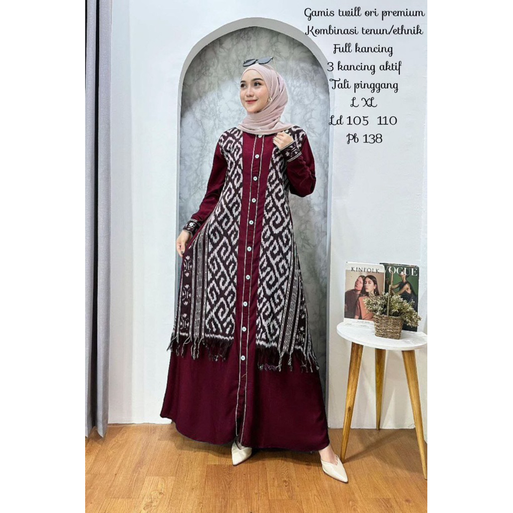 GAMIS KOMBINASI ETNIK