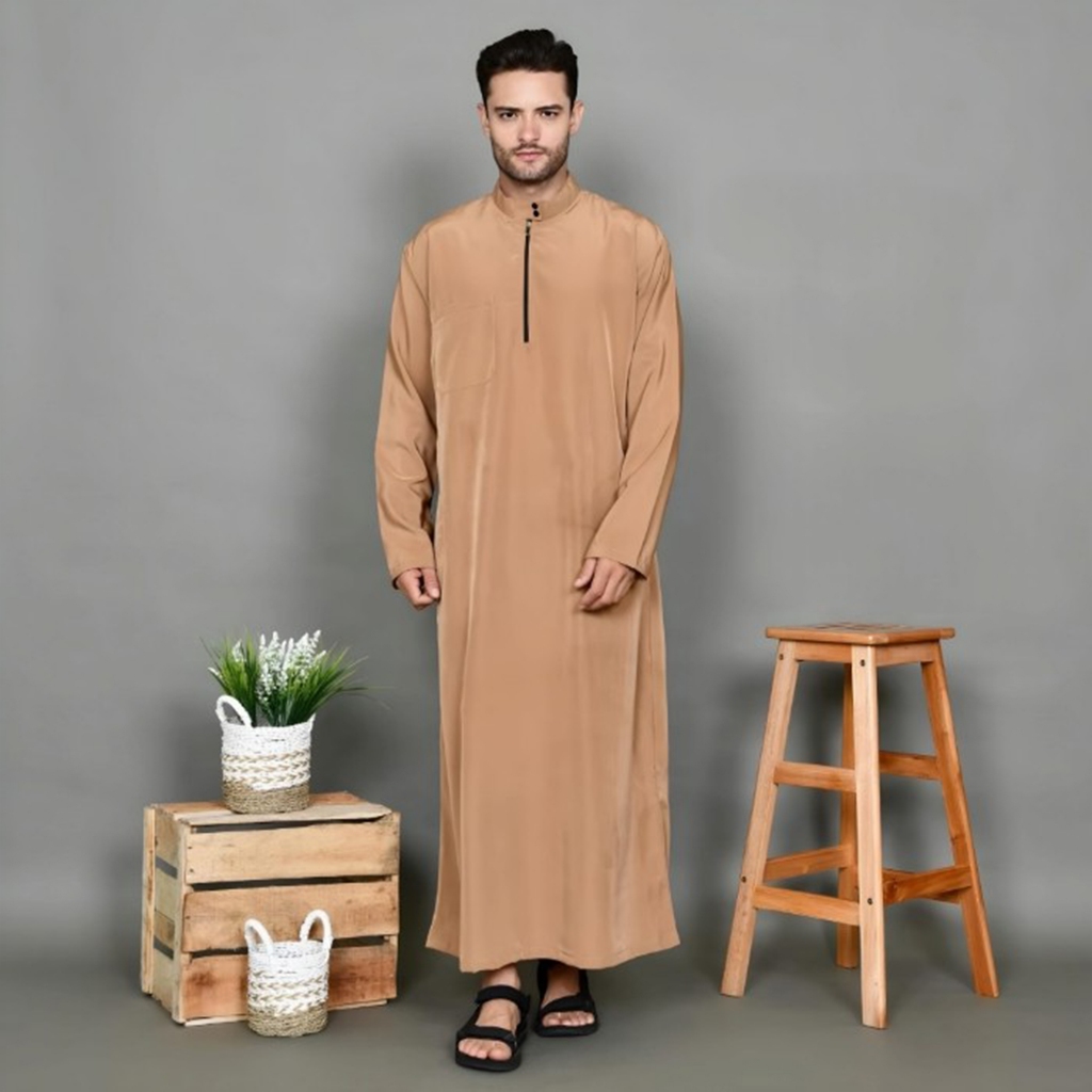 Jubah Pria Muslim - Jubah Baju Gamis Pria Modern -AMW EIVANO