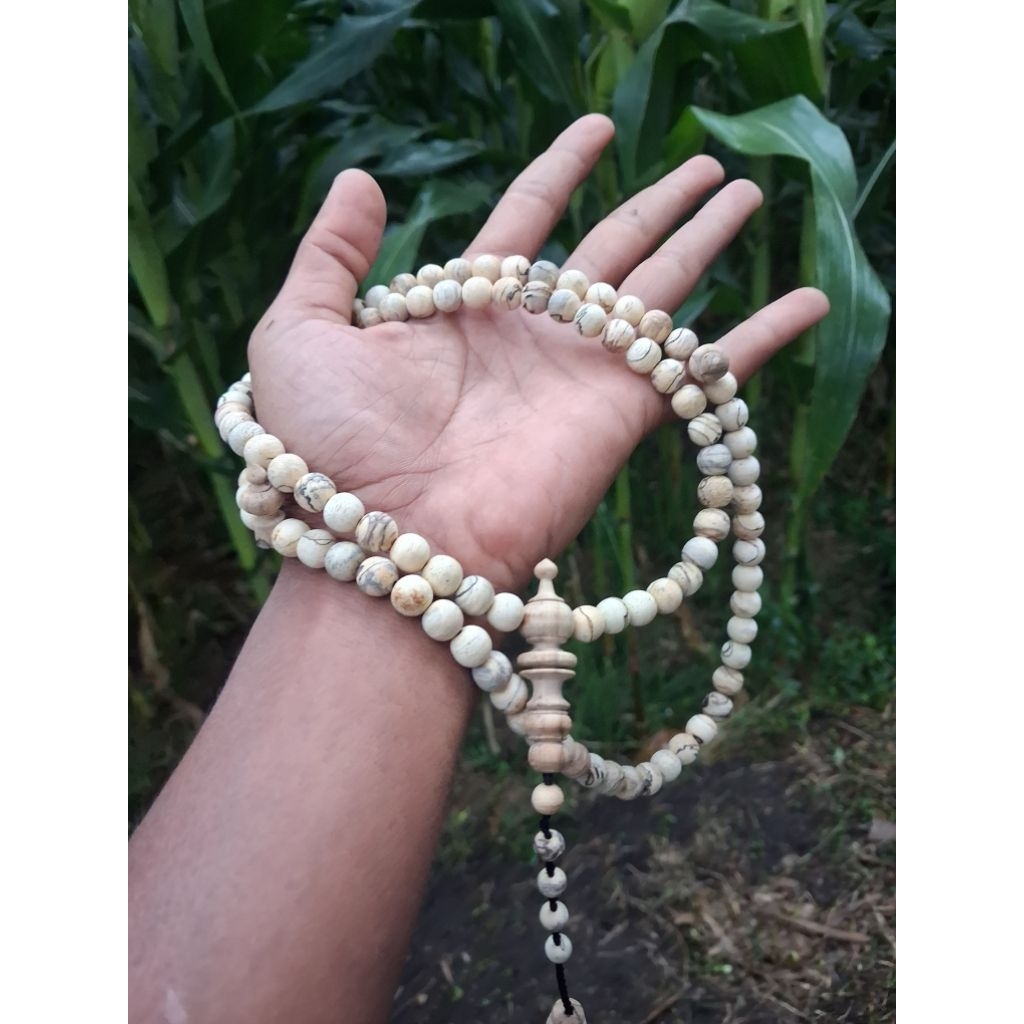 TASBIH MUSLIM KAYU KABOA SANCANG FULL ULIR