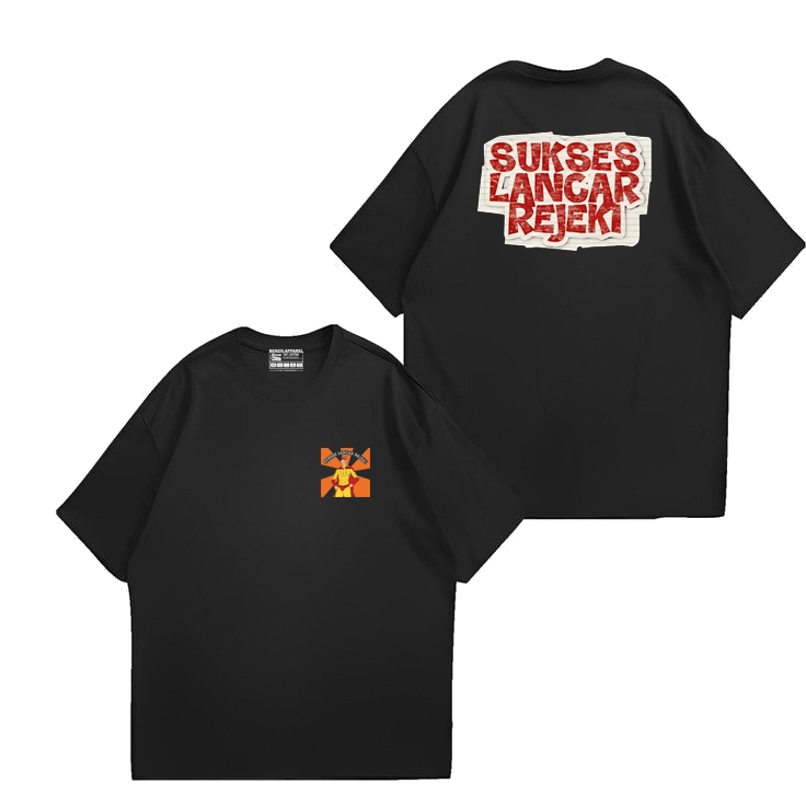 T-shirt Merchandise SLR - Sukses Lancar Rejeki V2 - K3 | Unisex Catton 24s premium | Kaos band | Kao