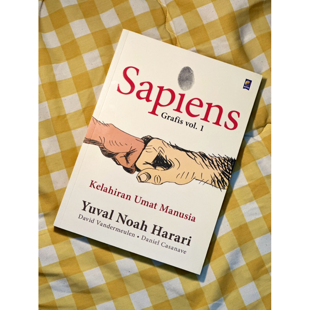 [PRELOVED] buku komik grafis SAPIENS VOLUME 1 KELAHIRAN UMAT MANUSIA (baca deskripsi)