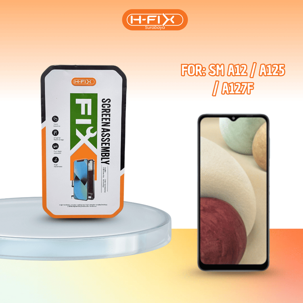 H-Fix Lcd Samsung A12 / A02 / A022 / A022F / A125 / A127F / M02 Fullset Original Touchscreen