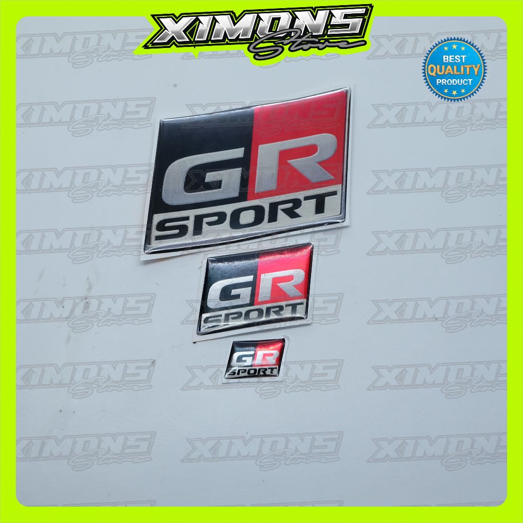 Emblem Timbul GR SPORT / emblem bagasi GR SPORT / Emblem stir GR SPORT / Emblem Toyota gazoo racing