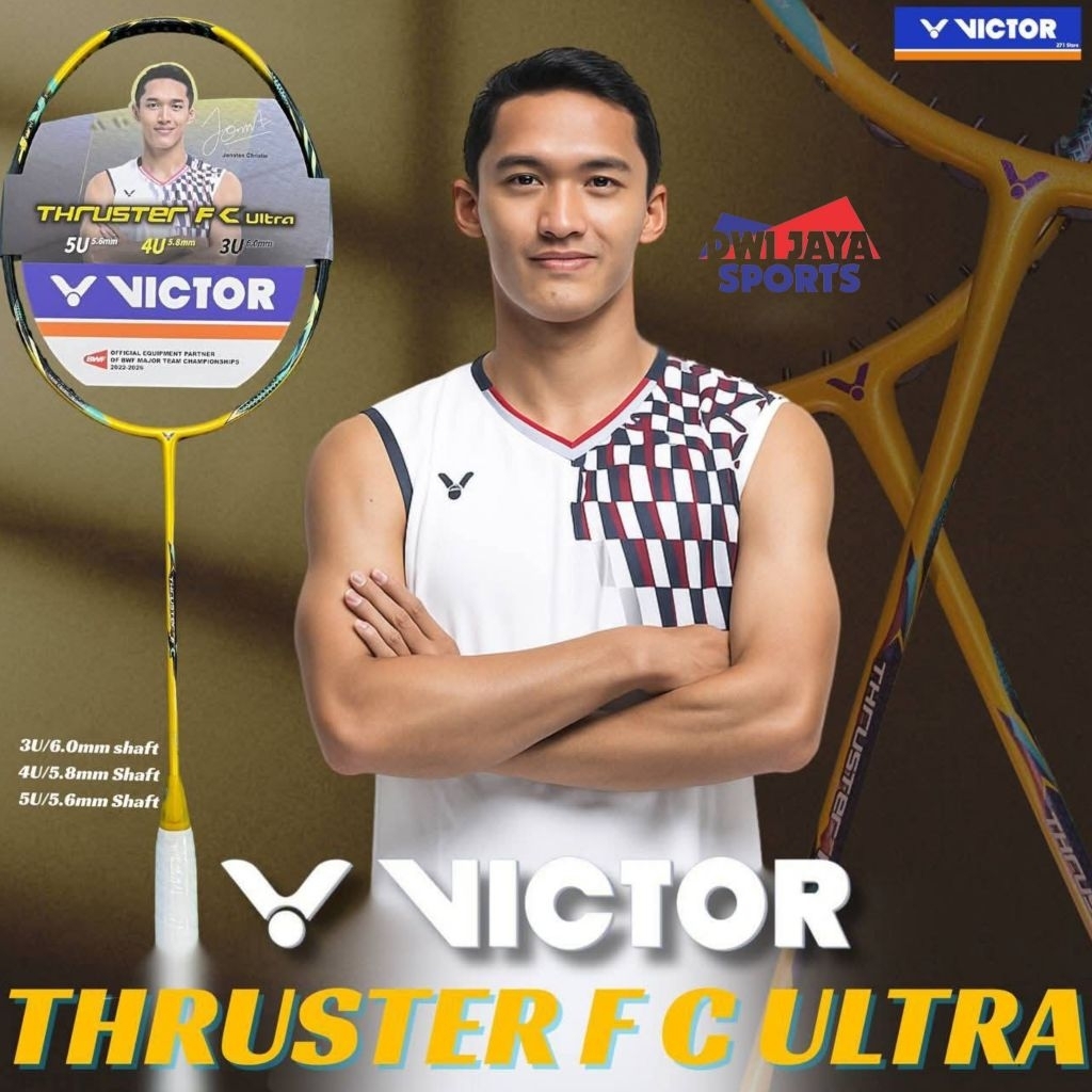 New Raket Badminton Victor Thruster Falcon C Ultra X | Raket Victor Thruster K F C Ultra X | Victor 