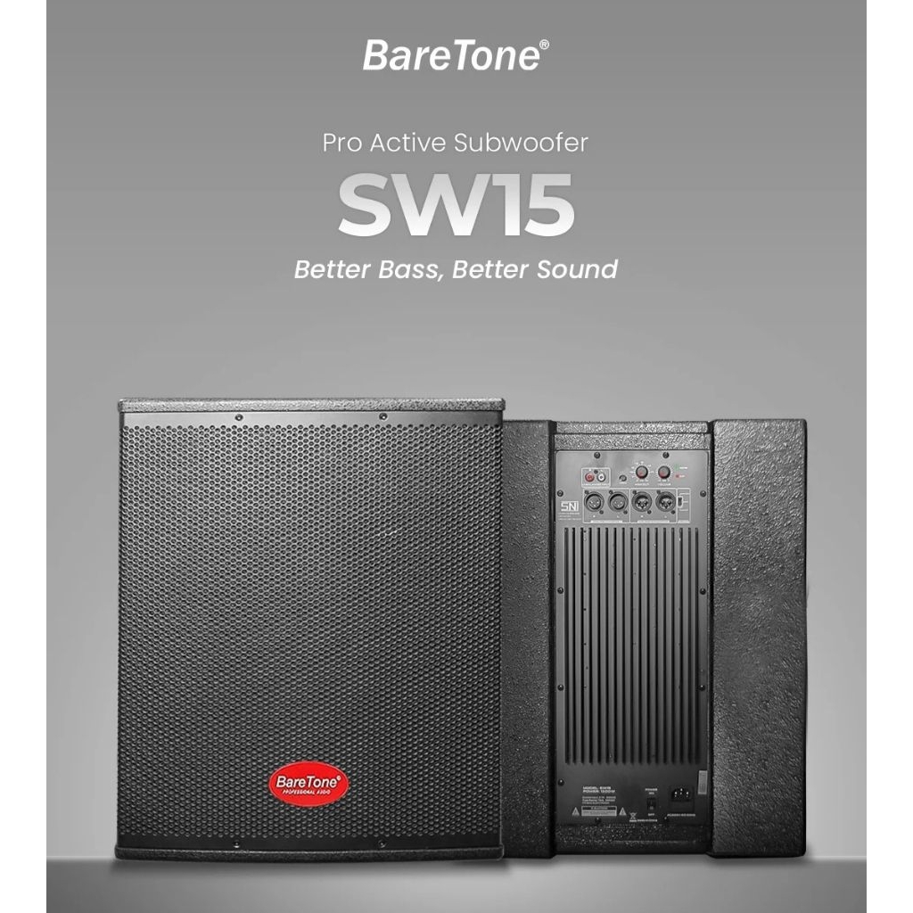 subwofer aktif baretone 15 inch