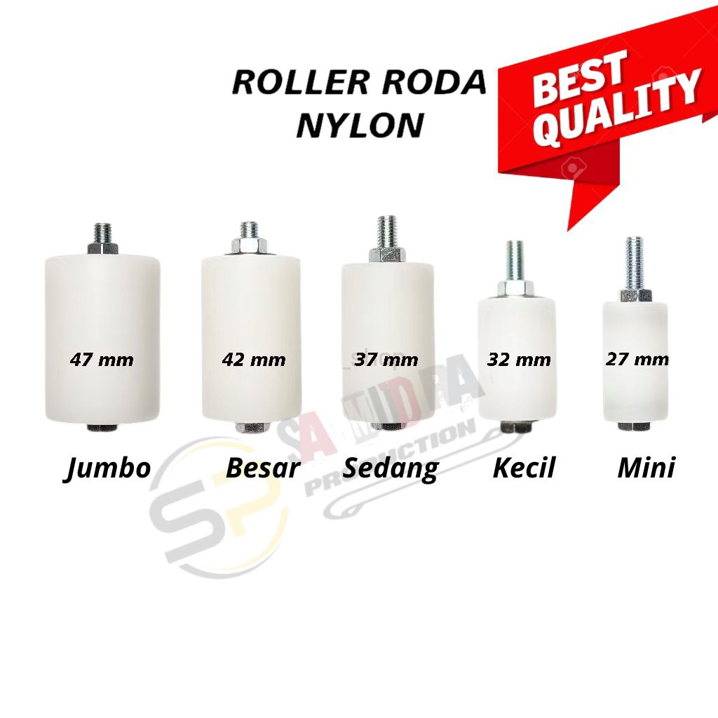 Roller nilon , Roda nilon pagar, roller pagar nilon