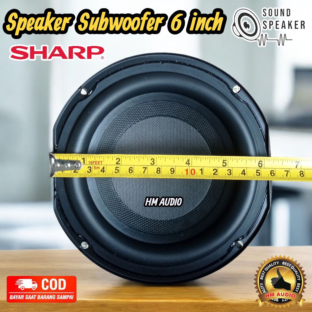 Speaker Subwoofer 6 inch SHARP