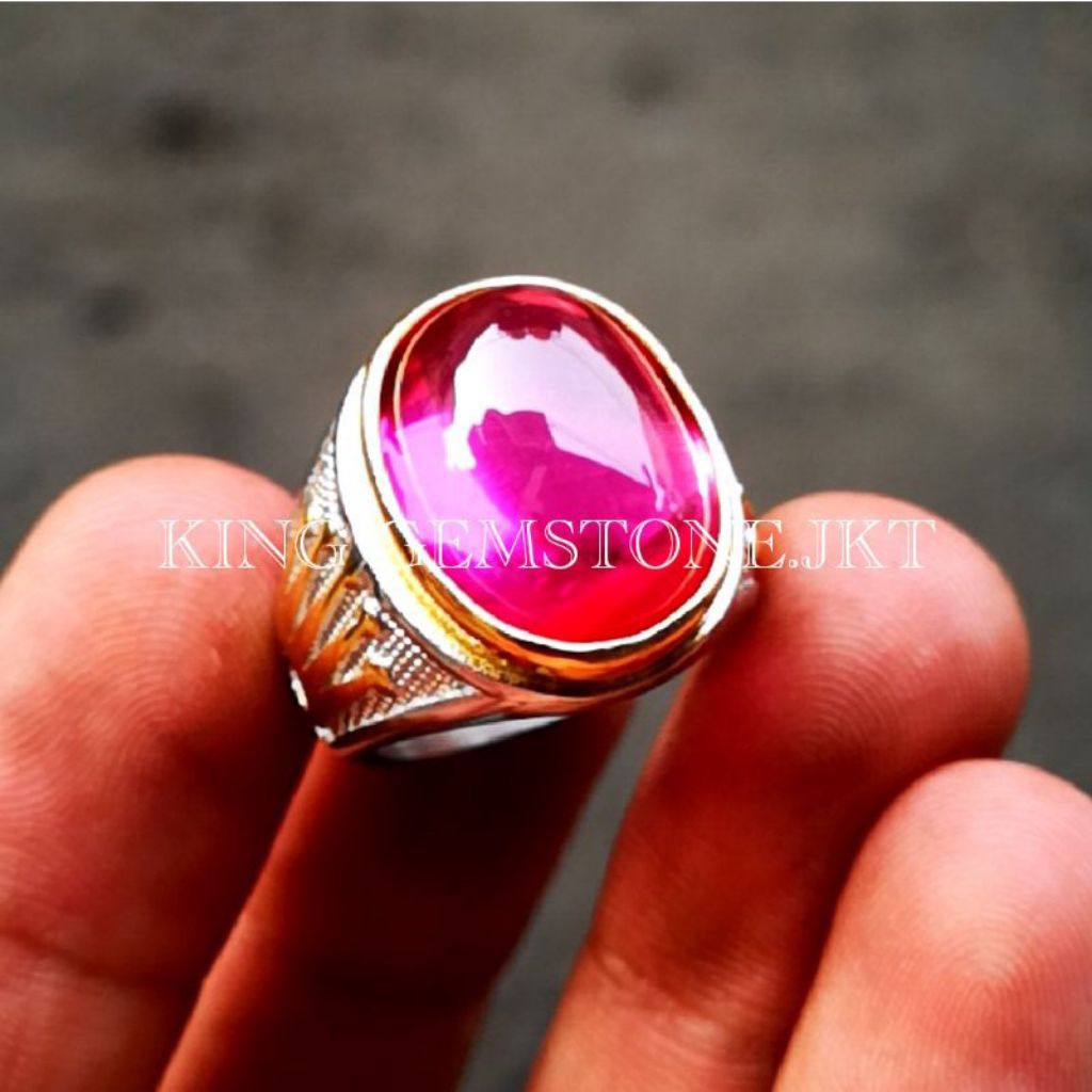 Batu Akik Merah Delima Bangkok Super Mewah Termurah Super Crystal HQ kekerasan Batu 9.25 mohs