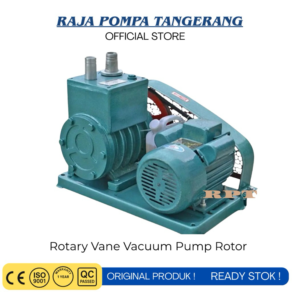 Rotary Vane Vacuum Pump Rotor 2X-30 3KW 380V Pompa Vakum Rotary Vane Baling-Baling Putar