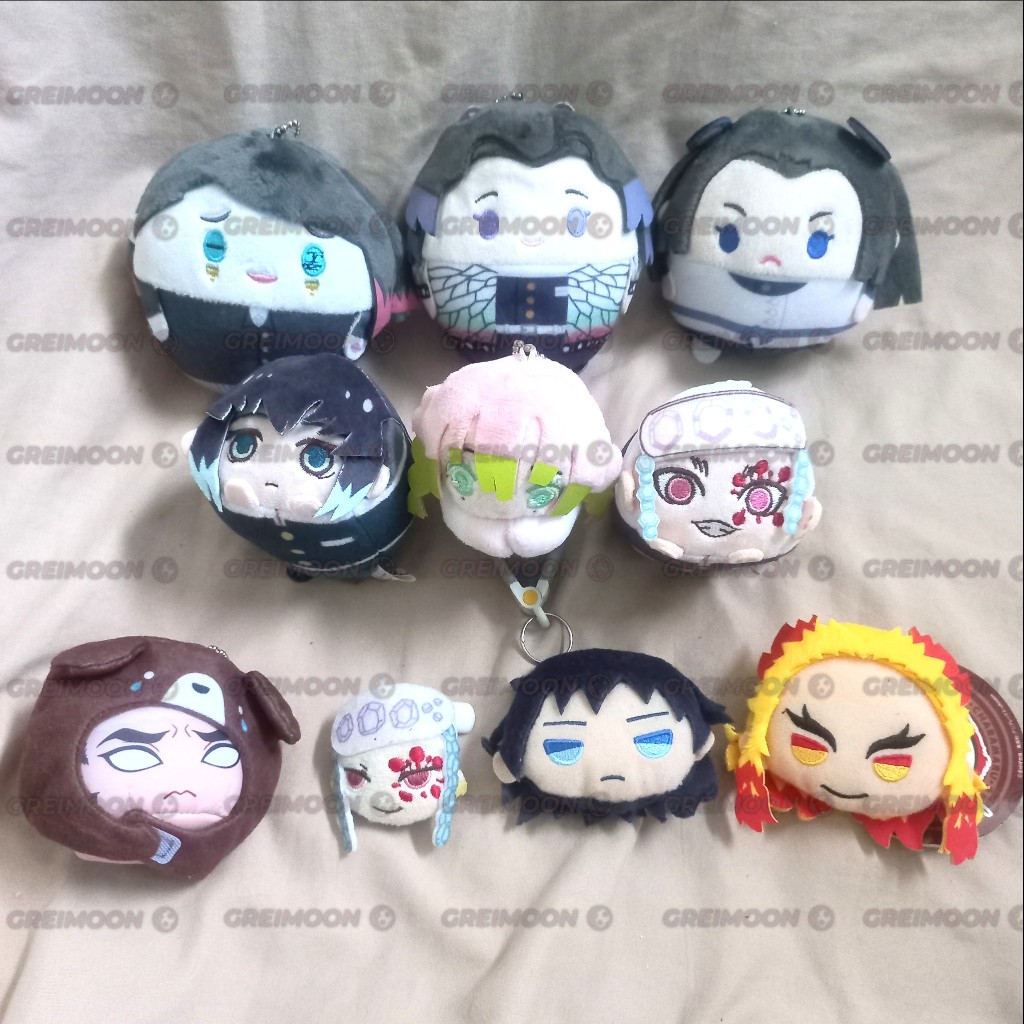 Gantungan Boneka Plush Anime Demon Slayer Kimetsu no Yaiba Aoi, Shinobu, Tengen, Mitsuri, Gyomei