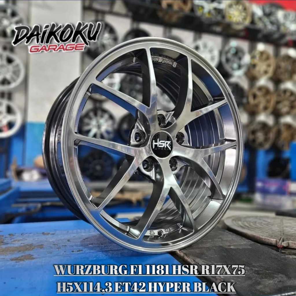 New Rilis Velg Mobil R17 HSR Wurzburg F1 ring 17 Untuk Civic Innova Xpander Terios H-RV dll