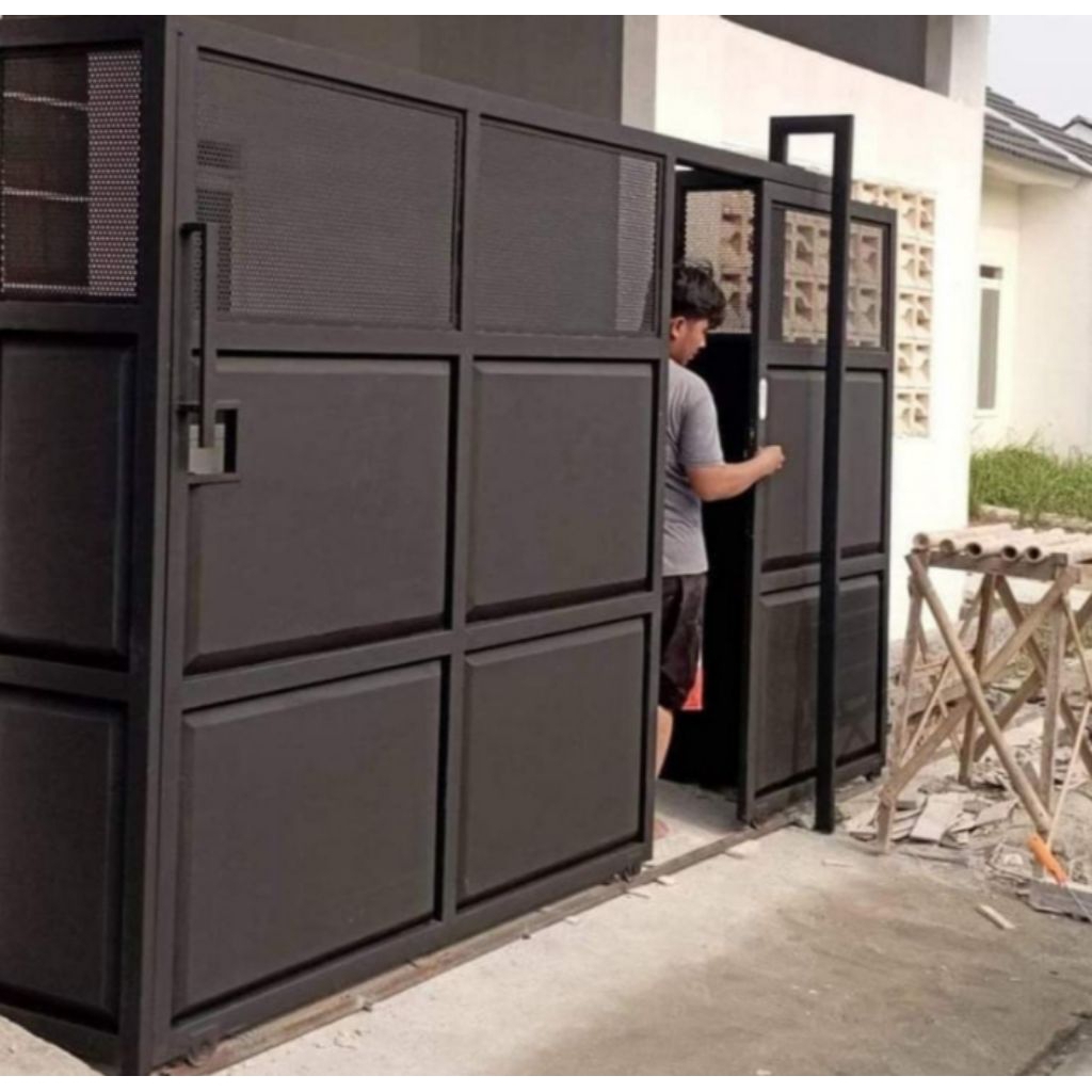 pagar dorong minimalis