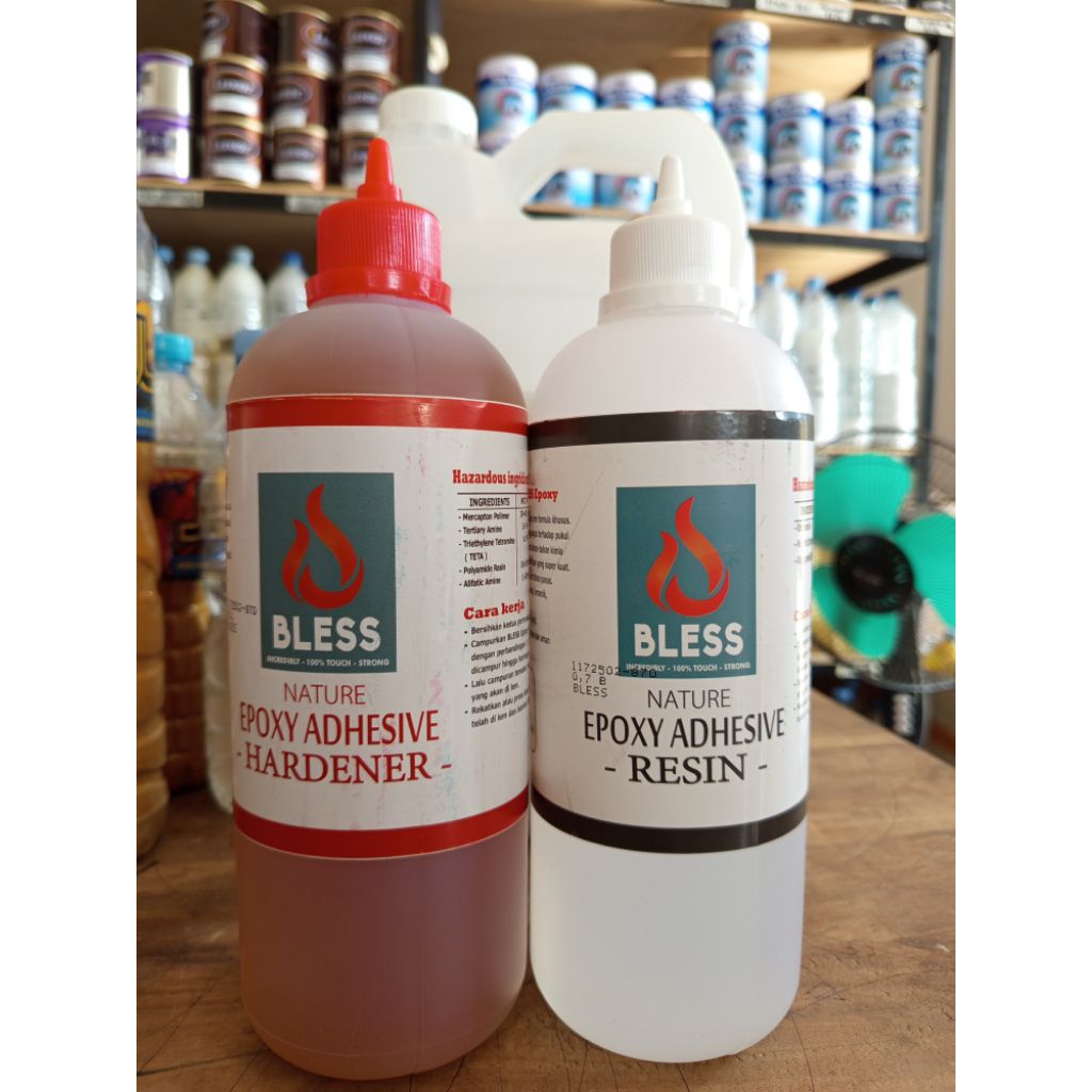 Lem Epoxy Botol Besar Resin dan Pengeras Dua Komponen Serbaguna
